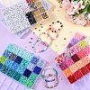 DIY Flat Round/Disc Handmade Polymer Clay Beaded Bracelets Jewelry Making Kits DIY-YW0012-94-4