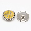 Eco-Friendly Alloy Enamel Jewelry Snap Buttons X-SNAP-F004-44A-NR-1