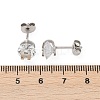 304 Stainless Steel Micro Pave Clear Cubic Zirconia Stud Earrings EJEW-Z089-03P-5