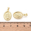 Religion Brass Pendants KK-T073-55G-3