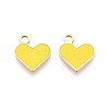 304 Stainless Steel Enamel Charms STAS-L022-483G-03-1
