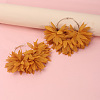 Alloy Cloth Hoop Earrings FS-WGC8145-08-1