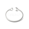 Non-Tarnish 304 Stainless Steel Open Rings STAS-R226-07P-3