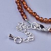 Natural Garnet Beaded Necklaces NJEW-K114-B-A03-3