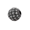 CZ Brass Micro Pave Grade AAA Clear Color Cubic Zirconia Round Beads KK-O065-6mm-05-NR-2