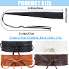 4Pcs 4 Colors Imitation Leather Wrap Around Waist Bands AJEW-CP0008-07-2