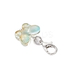 Transparent Glass Butterfly Pendant Decorations HJEW-JM04018-01-5