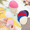 8Pcs 8 Colors Teardrop EVA Mini Hat Fascinator Base AJEW-NB0005-98-3