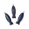 Natural Dyed Lapis Lazuli Carved Pendants G-G314-01P-05-1