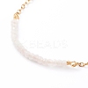 September Birthstone Natural Rose Quartz Beaded Bracelets BJEW-JB06092-09-2