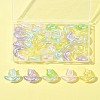 48Pcs 2 Styles UV Plating Transparent Acrylic Beads SACR-FS0001-36-8