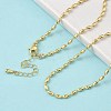 2.5MM Brass Rice Ball Chain Necklaces LS-NJEW-P339-04G-2