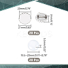 DIY Blank Dome 304 Stainless Steel Brooch Making Kit DIY-UN0056-15-3