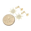 Alloy Crystal Rhinestone Dangle Stud Earrings EJEW-JE06657-02-3