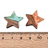 Opaque & Transparent Resin & Walnut Wood Pendants RESI-N053-31-4