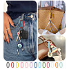 10Pcs Alloy Spring Gate Rings FIND-TA0009-25M-8