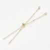 Brass Slider Bracelets Making MAK-R025-02G-2