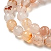 Natural Red Dendritic Agate Beads Strands G-A232-A02-02-4