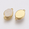 Druzy Resin Links connectors G-F564B-16G-2