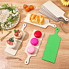 4Pcs Unfinished Blank Wooden Pendants Set for Painting Arts WOOD-CP0001-23B-4