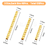 120Pcs 3 Style Brass Tube Beads KK-HY0001-91-2