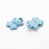 Spray Painted Alloy Charms PALLOY-Q433-034A-RS-2