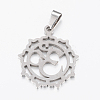 Non-Tarnish 304 Stainless Steel Yoga Pendants STAS-I074-04P-2