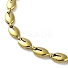 304 Stainless Steel Coffee Bean Link Chain Bracelets for Women BJEW-G712-02G-2