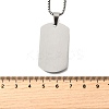 304 Stainless Steel Blank Pendant Necklaces NJEW-P329-04A-P-5