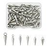 60Pcs 6 Styles 201/304 Stainless Steel Pendants STAS-CJ0002-93-1