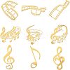 Olycraft 9Pcs 9 Styles Nickel Self-adhesive Picture Stickers DIY-OC0004-27-1