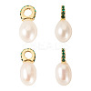 4Pcs Natural Cultured Freshwater Pearl Pendants PALLOY-TAC0177-2
