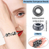 40Pcs Synthetic Non-magnetic Hematite European Beads G-BBC0001-53-2