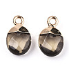 Faceted Glass Charms X-GLAA-N040-007A-3