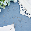 300Pcs 3 Styles 304 Stainless Steel Hoop Earring Findings STAS-UN0023-08-4