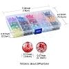 420Pcs 15 Colors Transparent Crackle Acrylic Beads CACR-FS0001-01-5