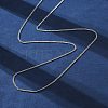 Brass Curb Chains Necklaces for Women NJEW-D302-73P-2