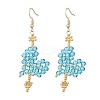 Glass Dangle Earrings EJEW-MZ00688-02-3
