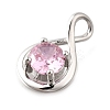 925 Sterling Silver Pave Cubic Zirconia Pendants STER-V001-03P-10-2