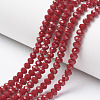 Opaque Solid Color Glass Beads Strands LS-EGLA-A034-P6mm-D02-1