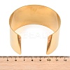 Women's 304 Stainless Steel Cuff Bangles BJEW-C152-01G-2
