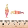 Brass Enamel Pendants X-KK-B148-14G-03-3