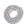 Electroplate Glass Beads Strands EGLA-A044-P3mm-A19-3