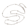 Brass Satellite Chains Necklaces for Women NJEW-D302-28P-4
