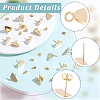 20Pcs Brass Stud Earring Findings KK-BBC0027-55-6