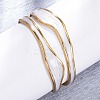 304 Stainless Steel Enamel Bangles for Women BJEW-D306-04G-4
