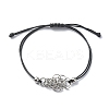 304 Stainless Steel Macrame Pouch Bracelet Making for Stone Holder AJEW-JB01193-01-1