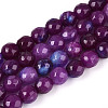 Dyed Natural White Jade Beads Strands X-G-T139-6mm-60-15-4