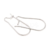 Non-Tarnish 316 Surgical Stainless Steel Hoop Earrings Findings Kidney Ear Wires LS-X-STAS-E009-5-3