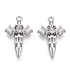 Alloy with Rhinestone Pendants X-PALLOY-N176-12P-NR-2